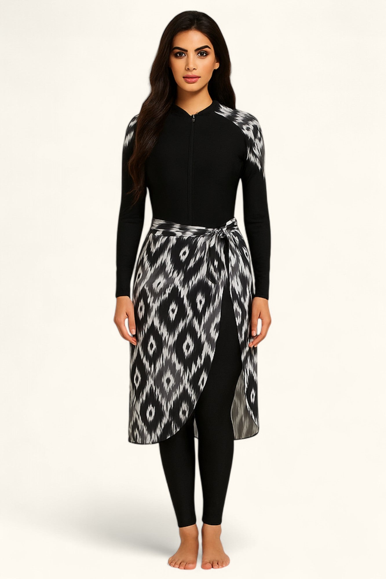 MODEST LAYLA - 3 pieces Flow Burkini Set - Black