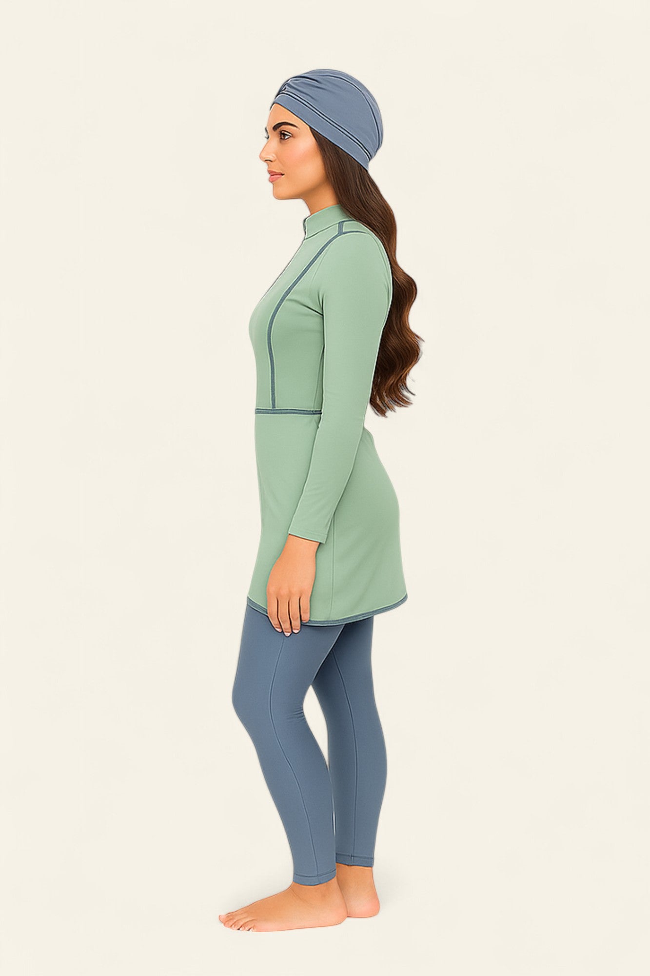 MODEST MIRA - Cross-over burkini - Green