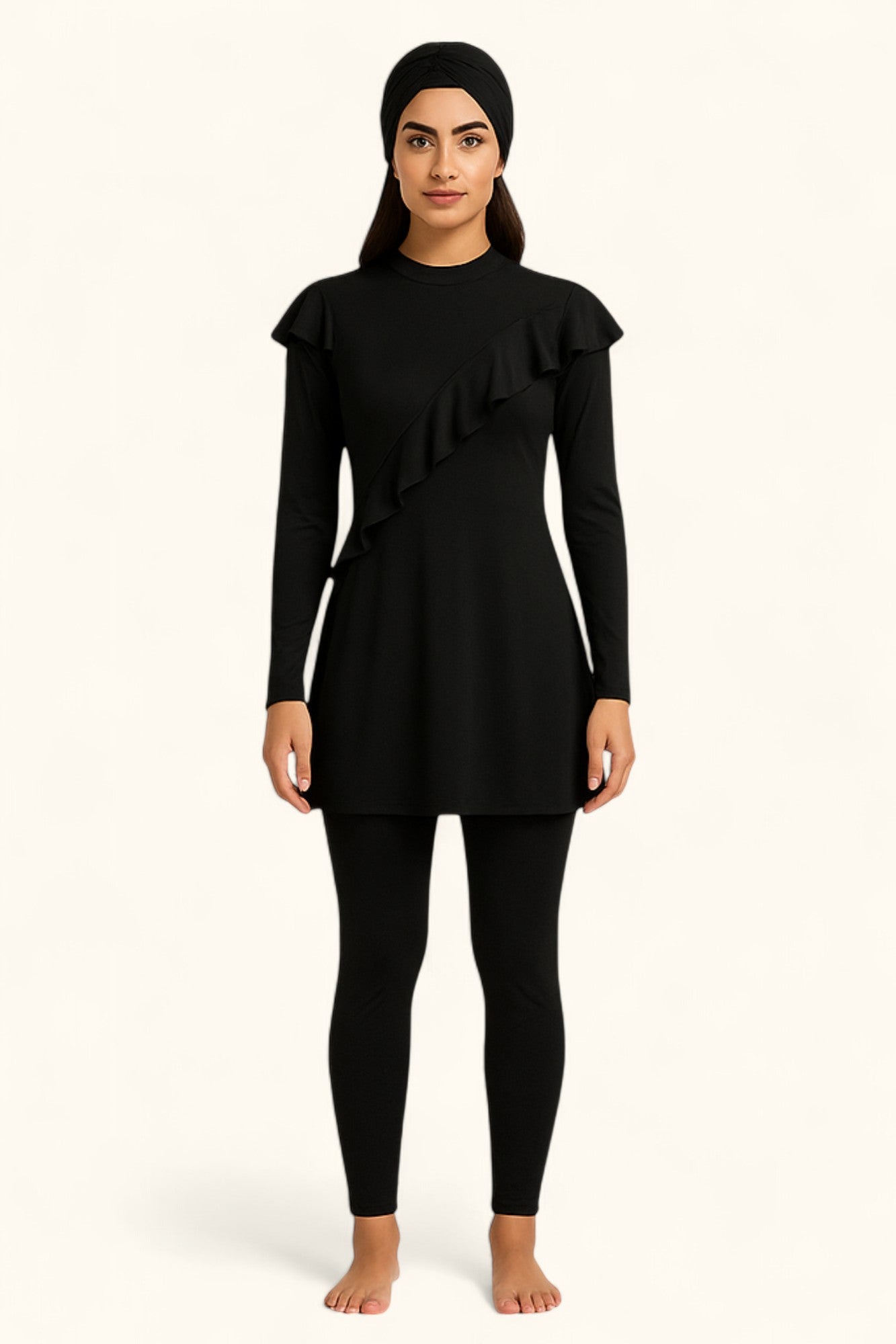 MODEST MAYA - 3 pieces Flow Burkini Set - Black