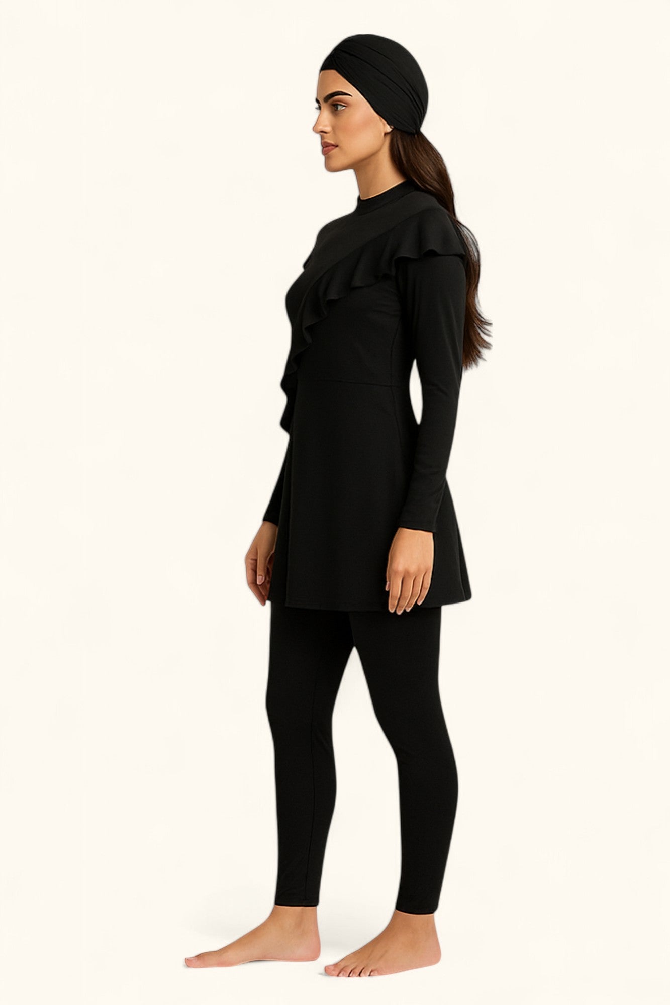 MODEST MAYA - 3 pieces Flow Burkini Set - Black